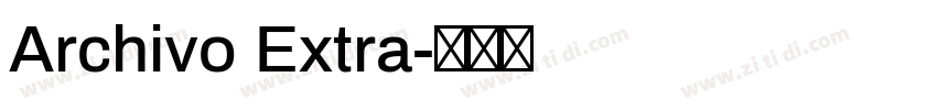 Archivo Extra字体转换